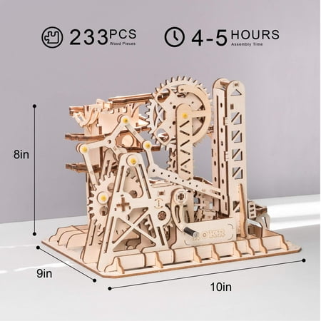 ROKR Mechanical Gears DIY Building Kit Mechanical Model Construction Kit with Balls for Teens and Adults Tower Coaster ROKR Mechanical Gears DIY Building Kit Mechanical Model Construction Kit with Balls for Teens and Adults Tower Coaster